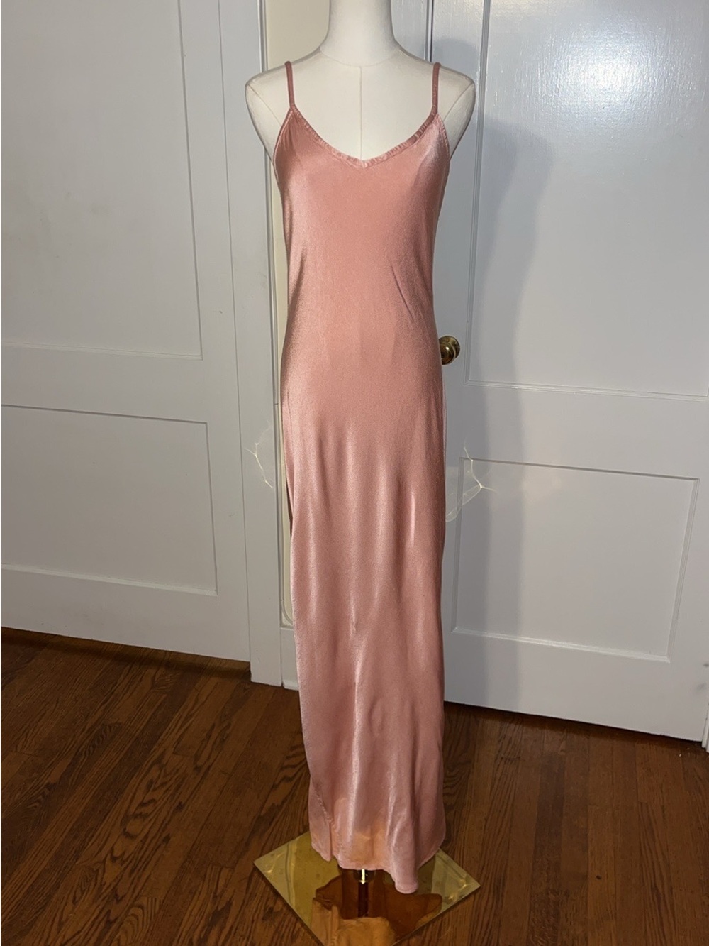 GHOST London Liquid Rose Blush Satin Slip Gown | Anna Bayle Private Collection